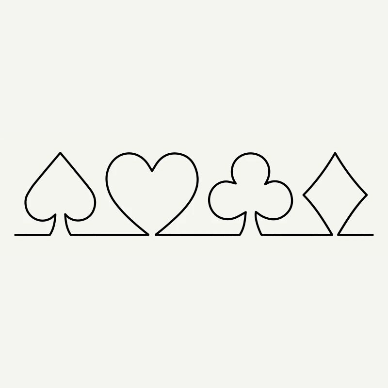 Minimalistisches Karten-Design | einfarbig