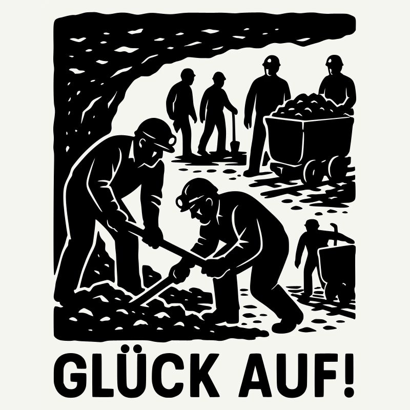 Luck On Mining Miner Work Coal Mine Historical