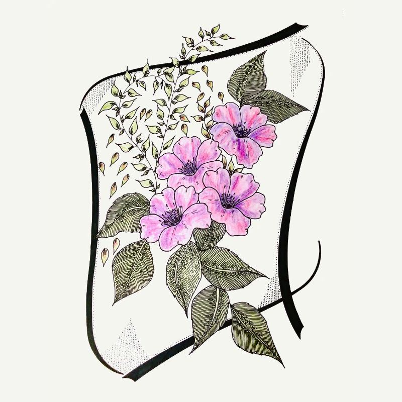 Corset de vrilles de fleurs