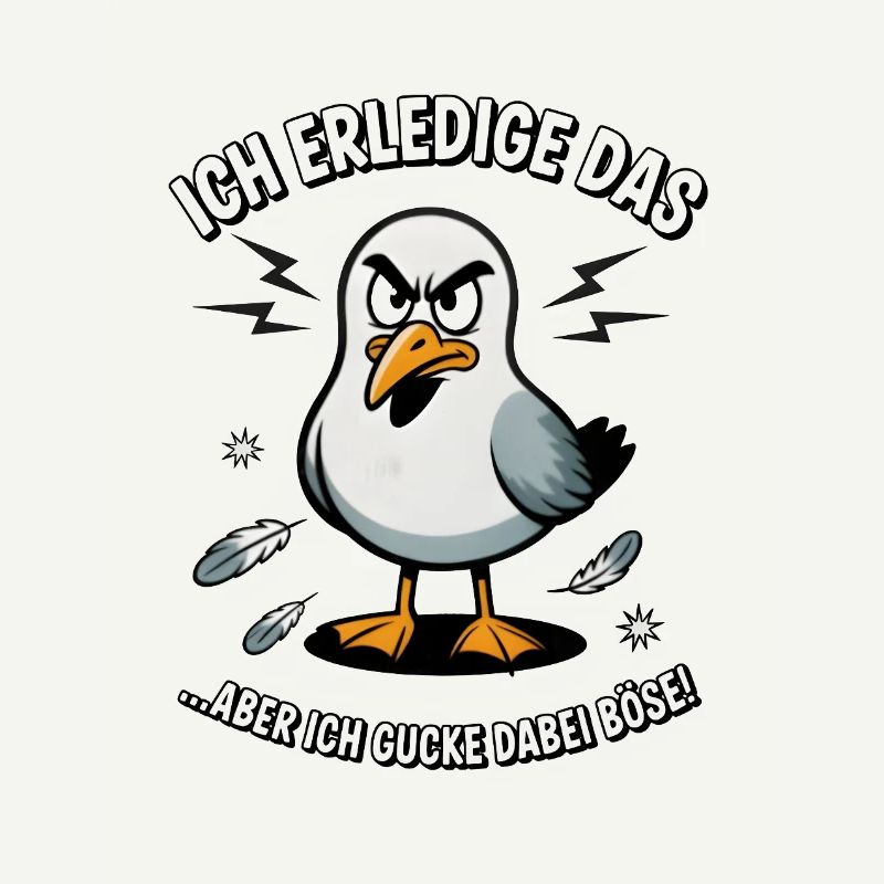 Möwe Seevogel Nen scheiss muss ich