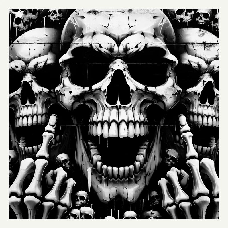 Rock 'n' Roll-Design > Skelettköpfe Statement >