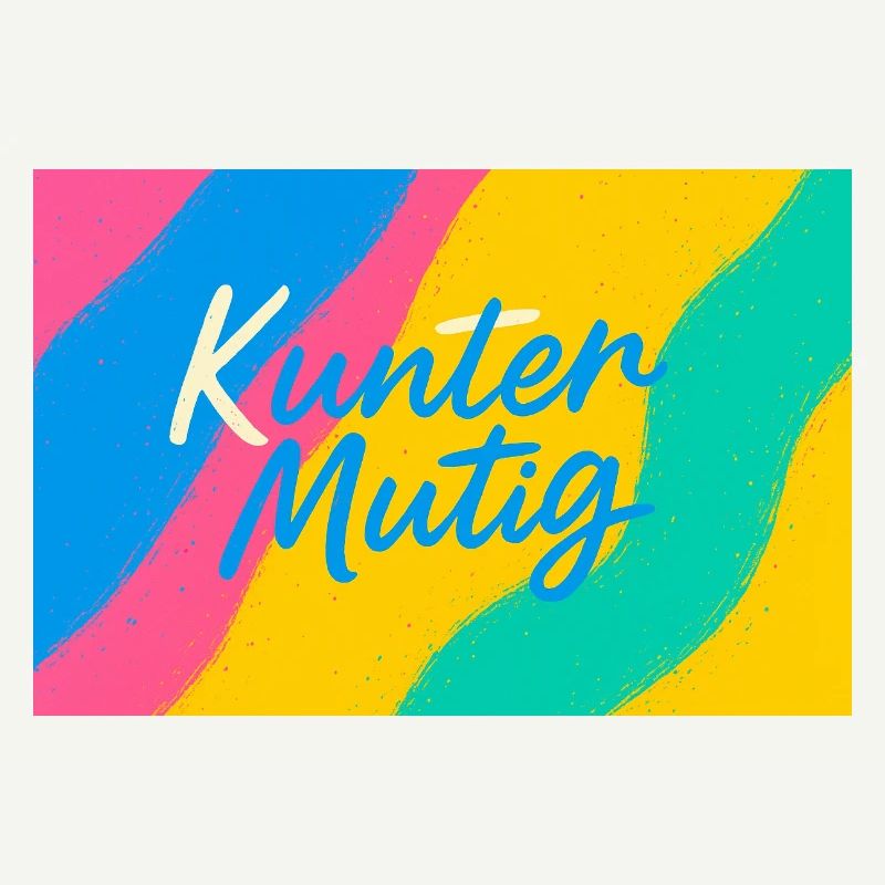 Kunter Explosion de couleurs courageuse