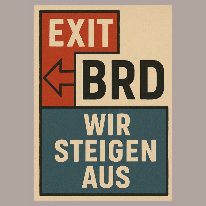Affiche de protestation vintage Bloc Typographie