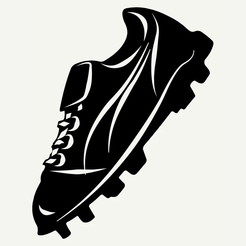 Fußballschuh transparente Schattenfigur