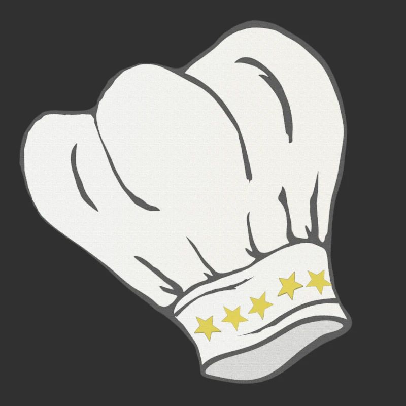 Chef's hat star pattern, cooking, gifting men