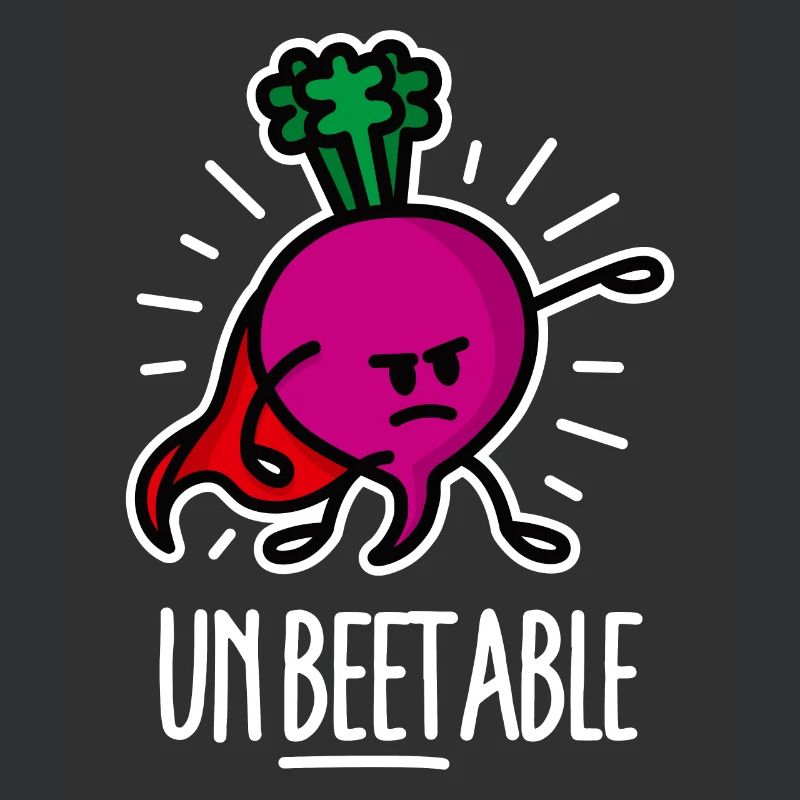 Unbeetable / unbeatable beetroot beet on dark