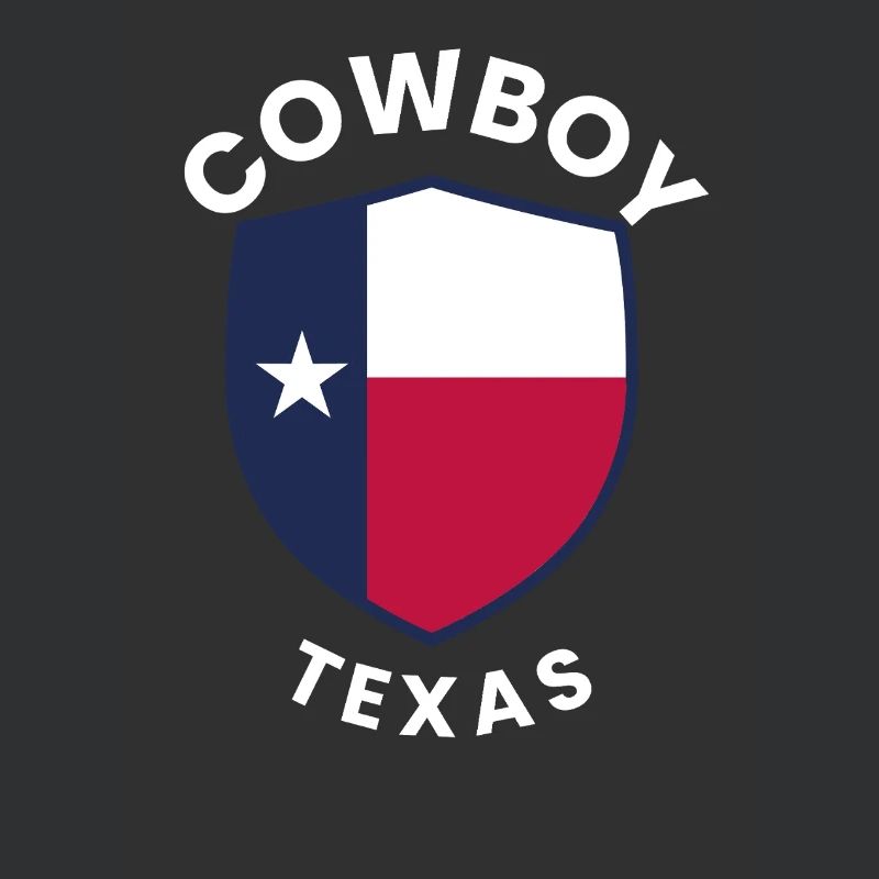 Cowboy Texas Shield Design graphique