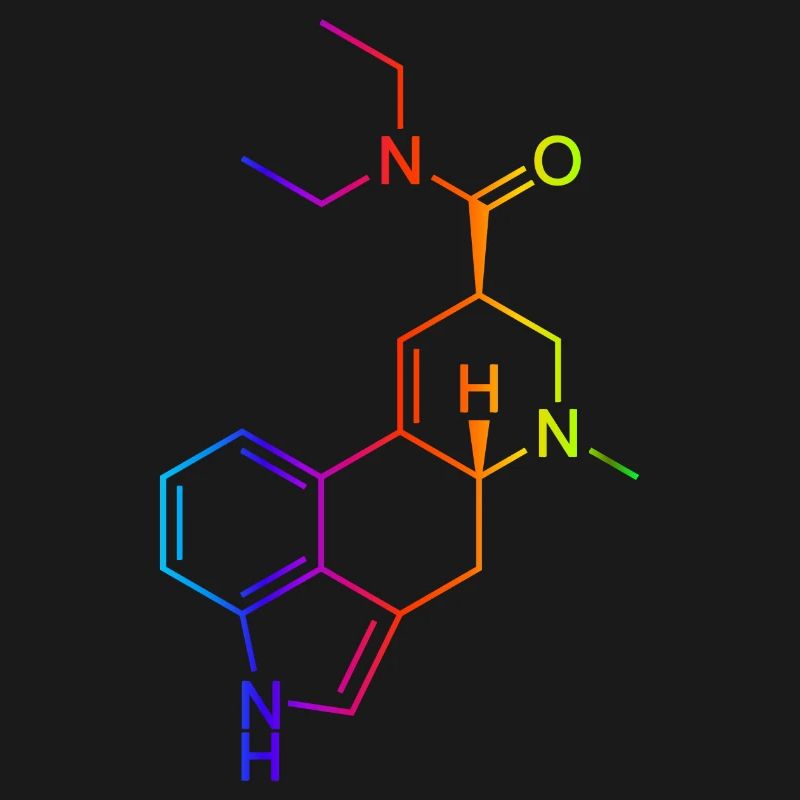LSD Molécule Coloré