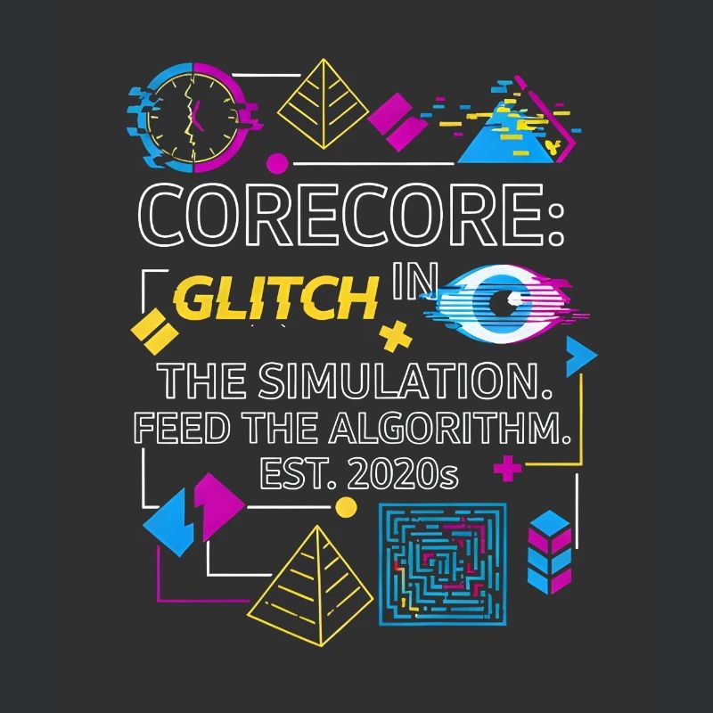 Corecore Glitch Simulation Algorithm Collage