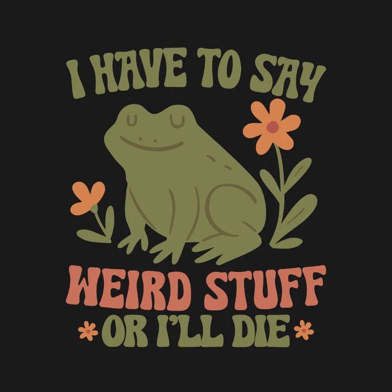 Frosch sagt seltsame Sachen oder stirb