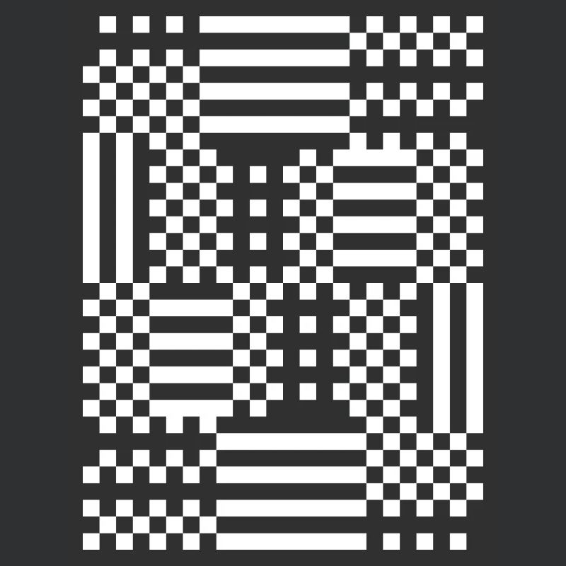GridFlux Monochrome Optical Pattern