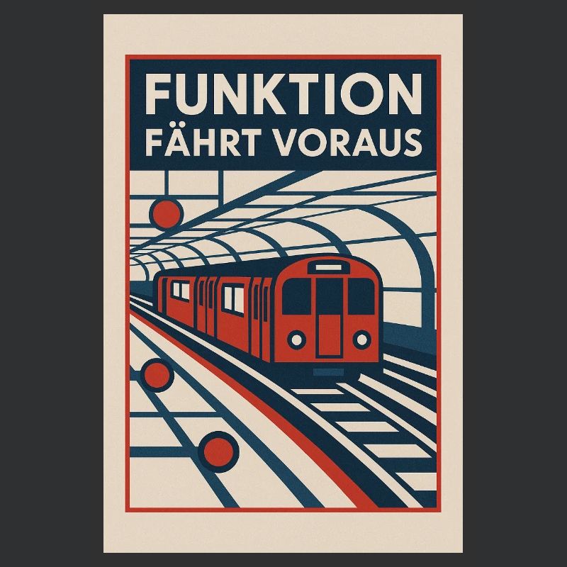 Subway Bauhaus 1930s Function Goes Ahead Retro