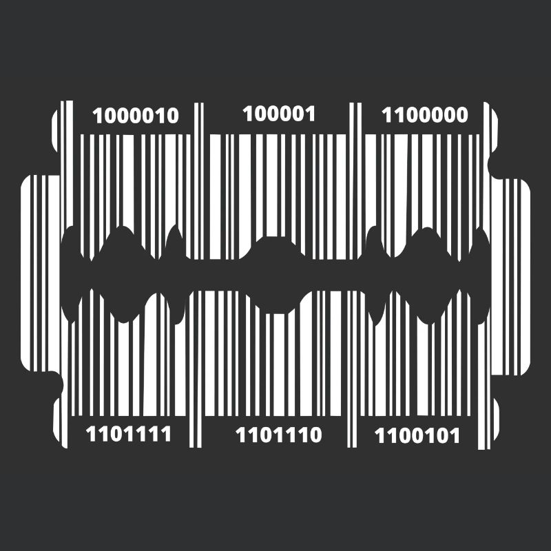 Rasierklinge mit Code