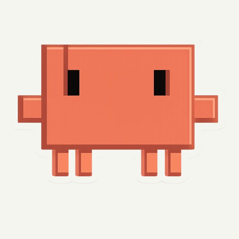 Claude Code Pixel AI Mascot Dev Sticker