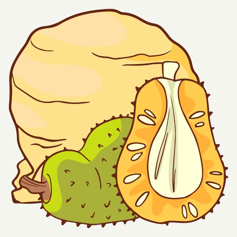 Jackfruit crème glacée crème glacée crème glacée crème glacée boule de glace