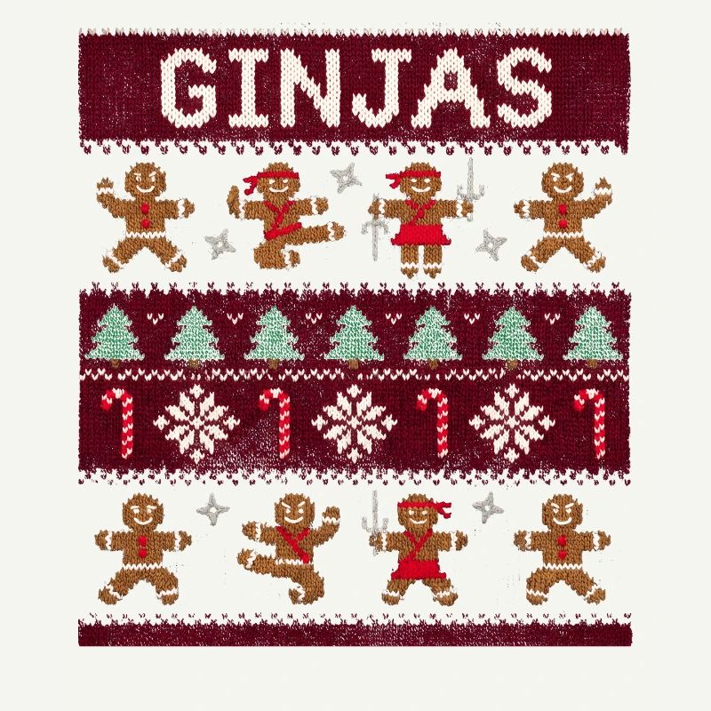 Ginjas Lebkuchen-Weihnachtspullover