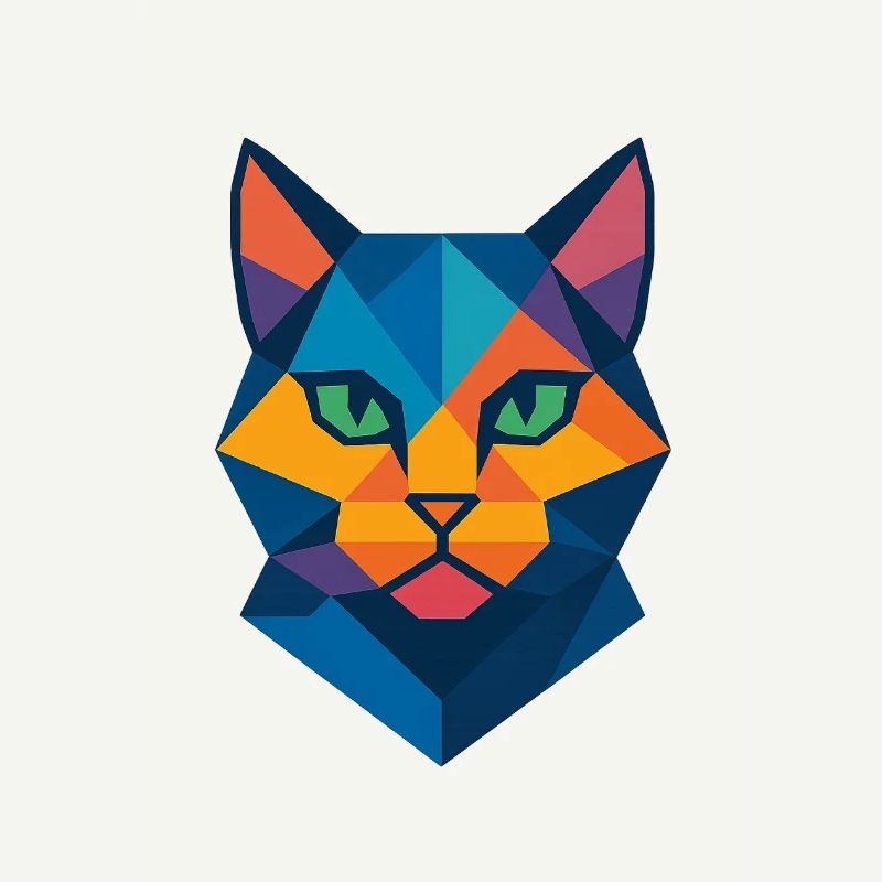 Chat | Tête de chat Impression / Impression / Design