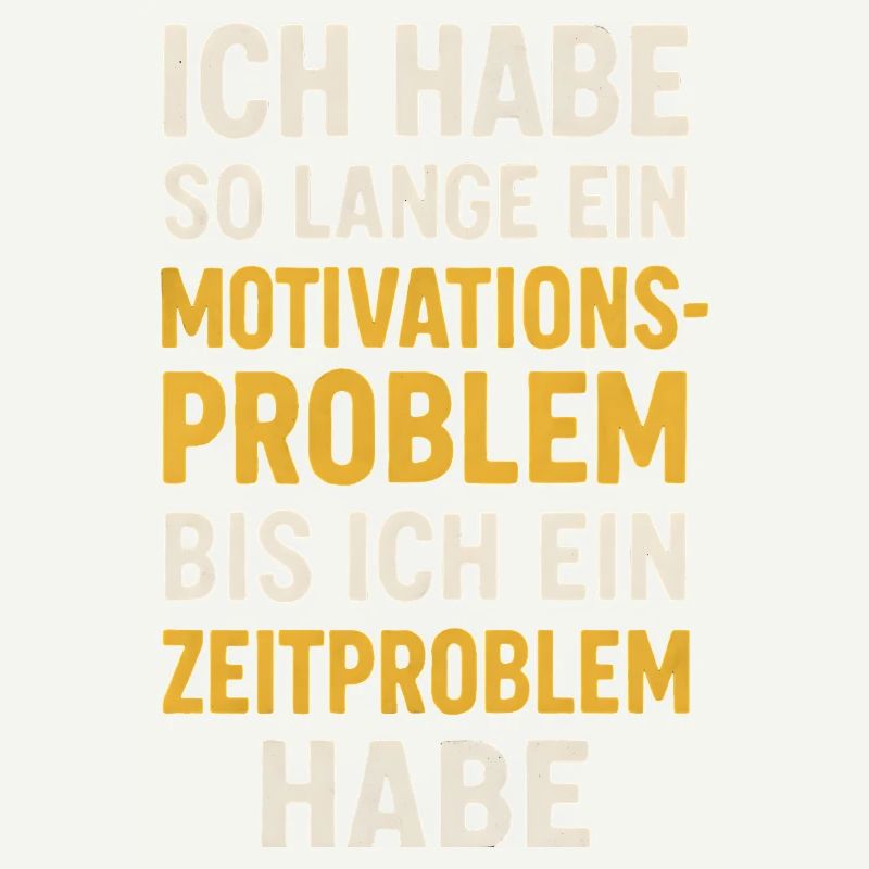 Motivationsproblem Bis Zeitproblem Spruch