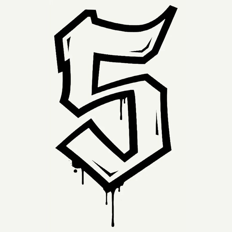 Conception de style graffiti numéro 5