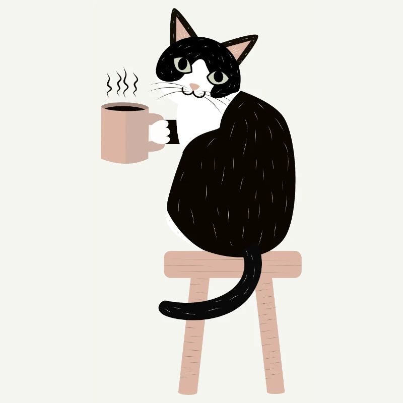 Kaffeepause Katze