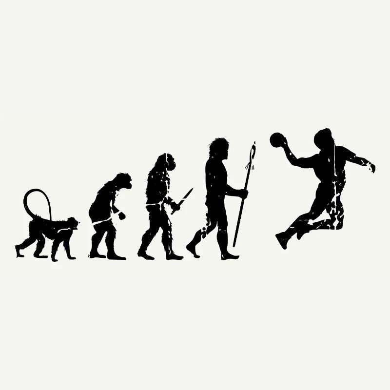 Lustiger Handballer Evolution