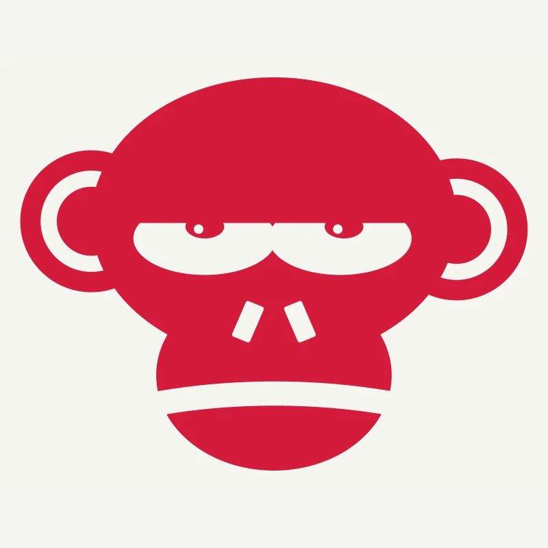 Cooles Grumpy Monkey Face Geschenk Geschenkidee