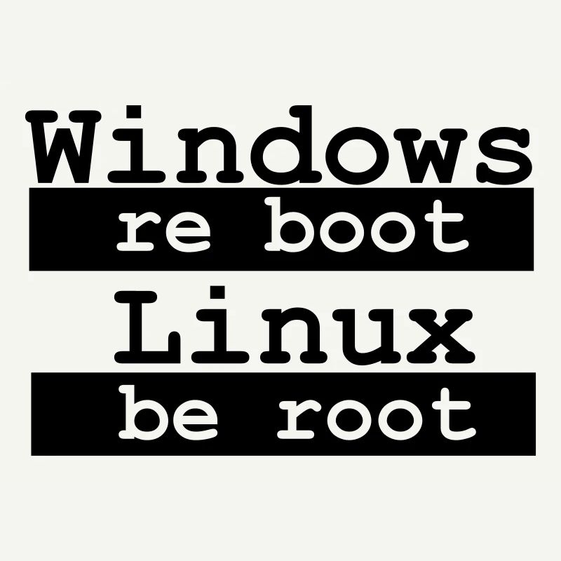 Windows re boot - Linux være root