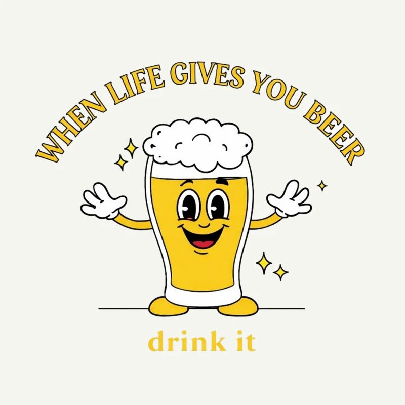 Devise de la bière Devise Cartoon