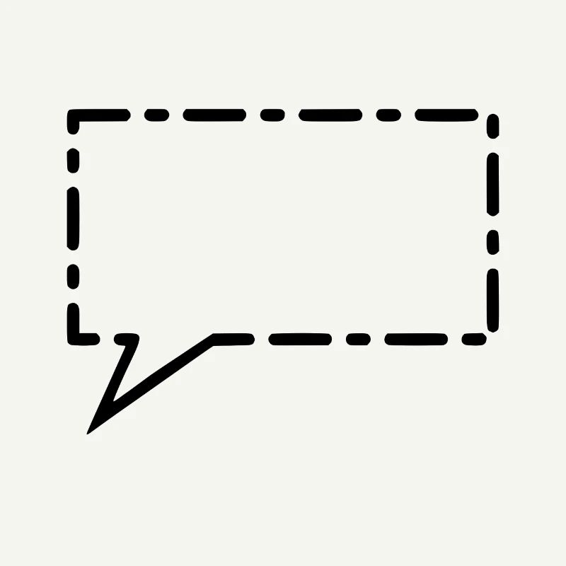 Speech bubble black