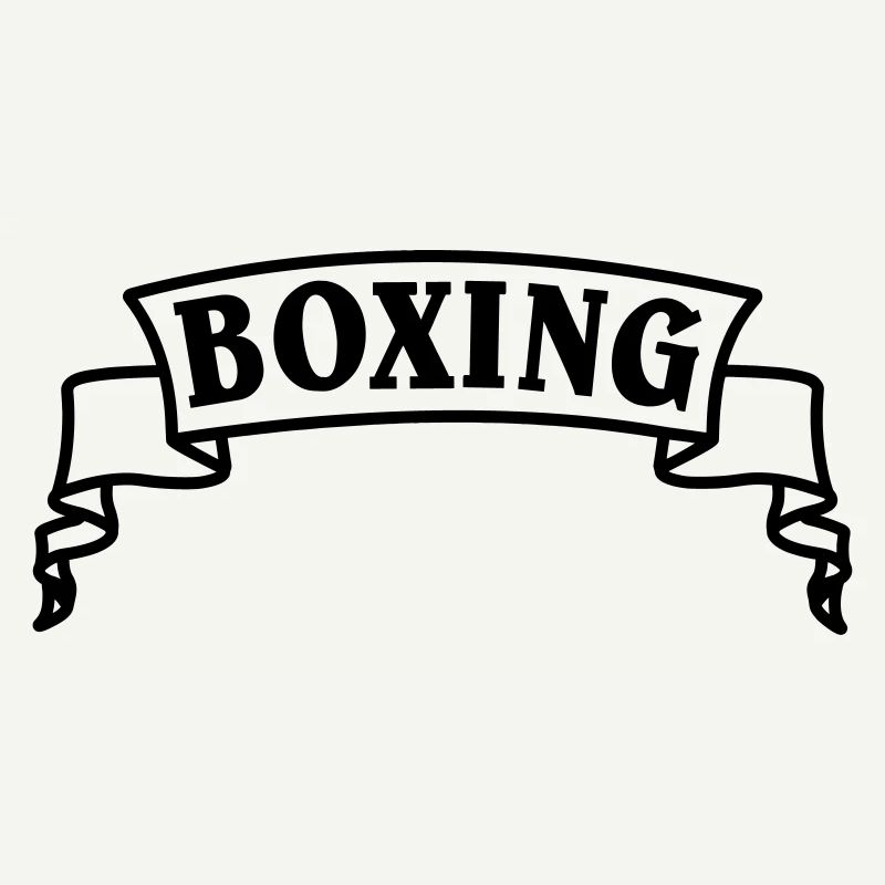Boxen Boxtext in Wimpel oder Banner