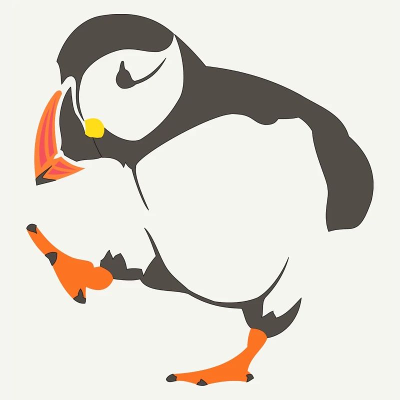 Walking puffin