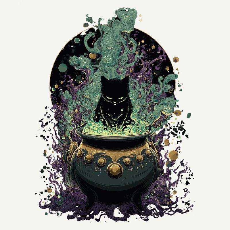 Potion Master Cat Magical Design