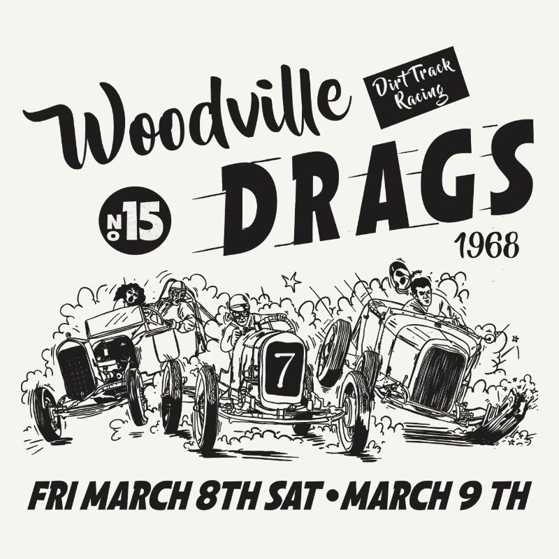 Conception de la course de dragsters Woodville