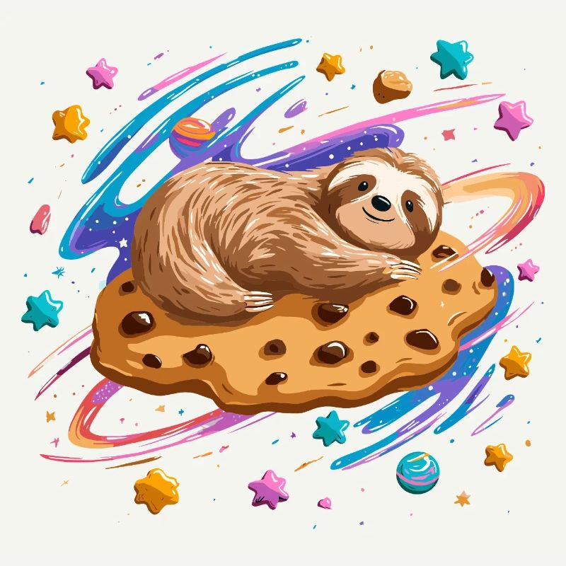 Space Sloth on Cookie