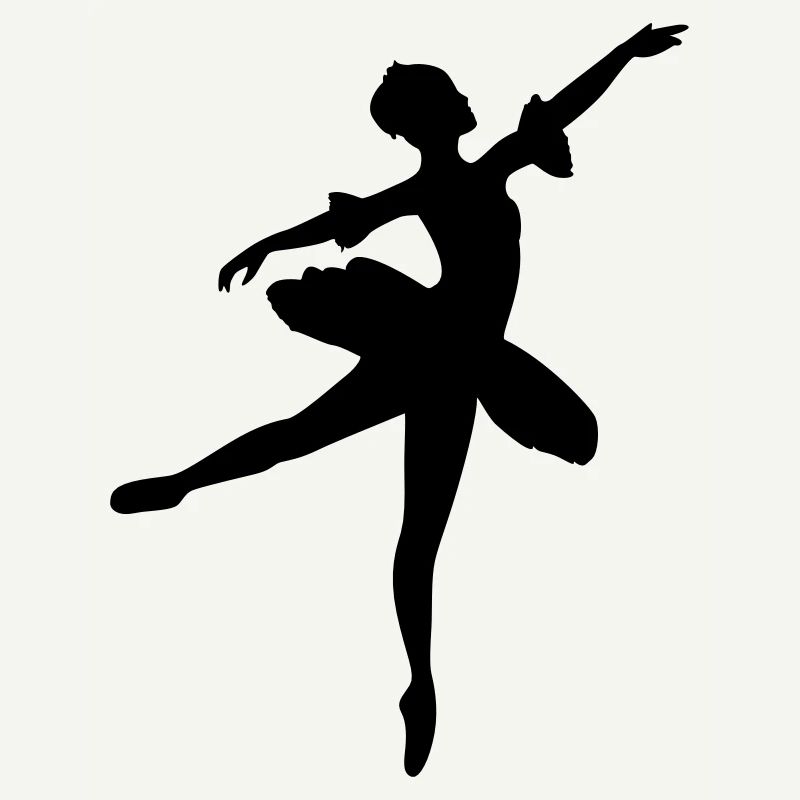Vector Ballet dancer Silhouette