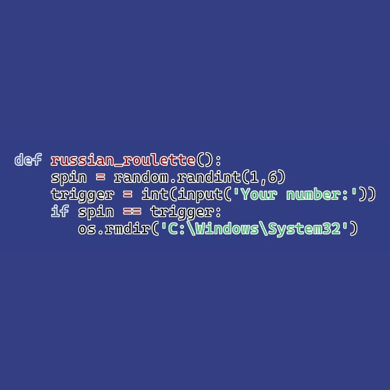 Python Russian Roulette