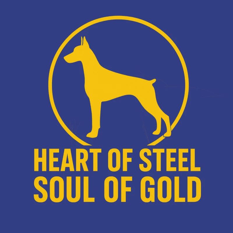 Conception de doberman pour de véritables amants