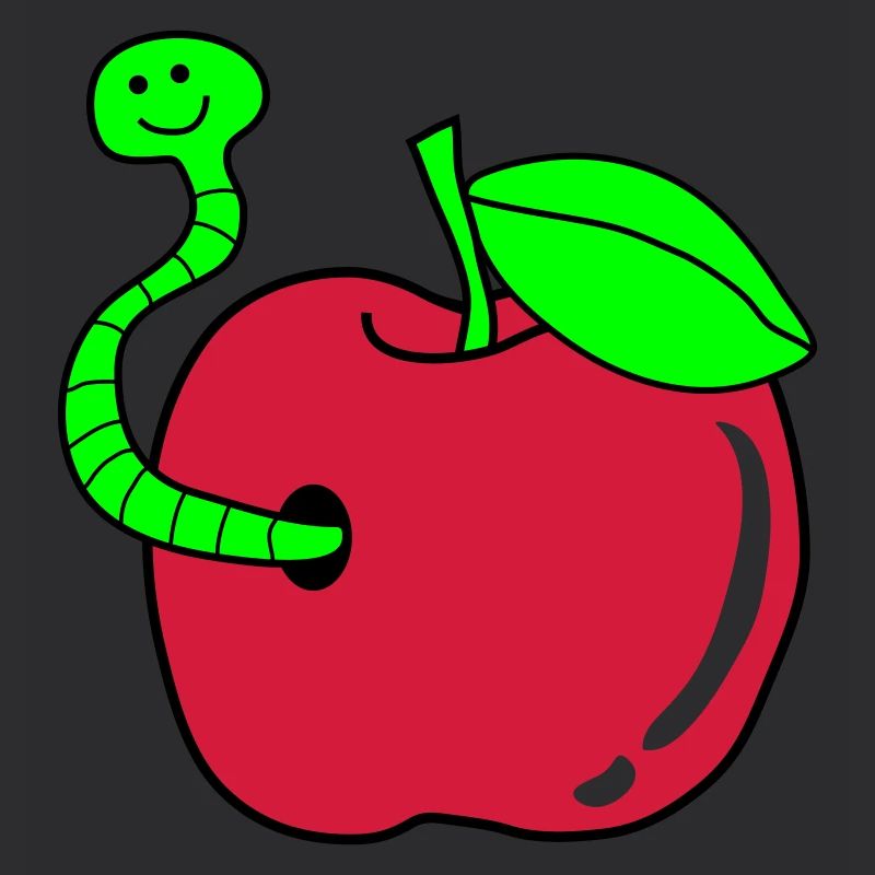 wurm apfel
