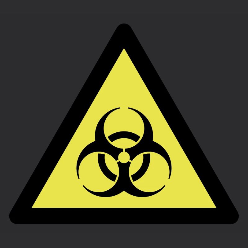 Symbole de danger - Biohazard (2 couleurs)