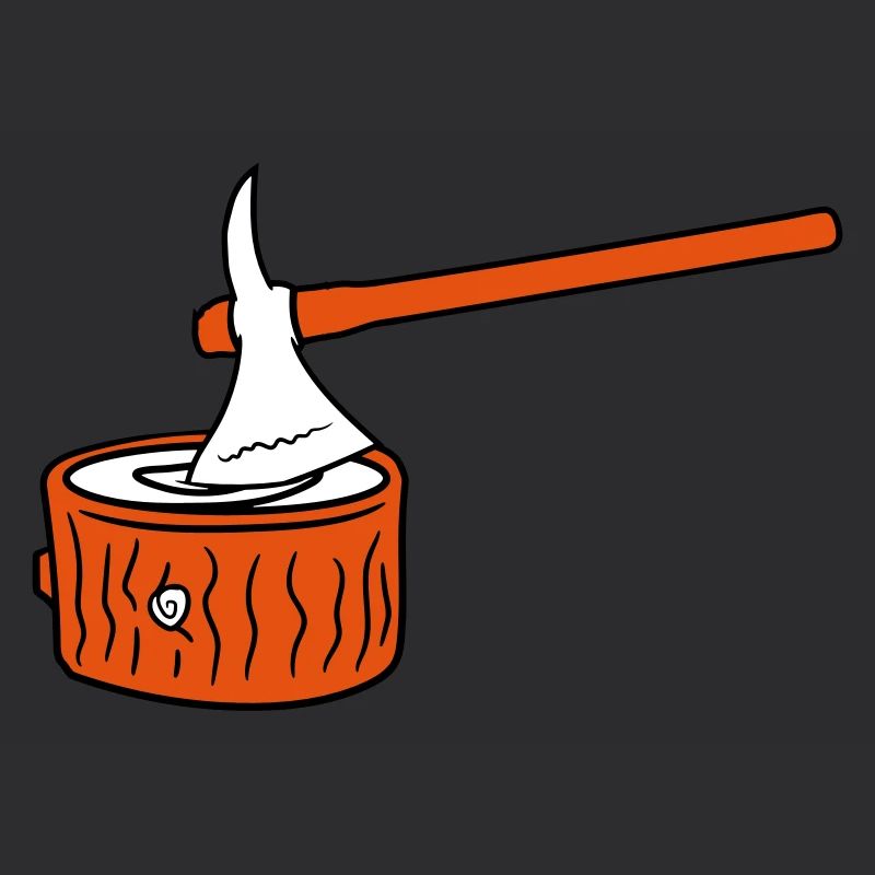 Axt Baum Fällen Holzfäller Wald Stumpf Holz Hacken