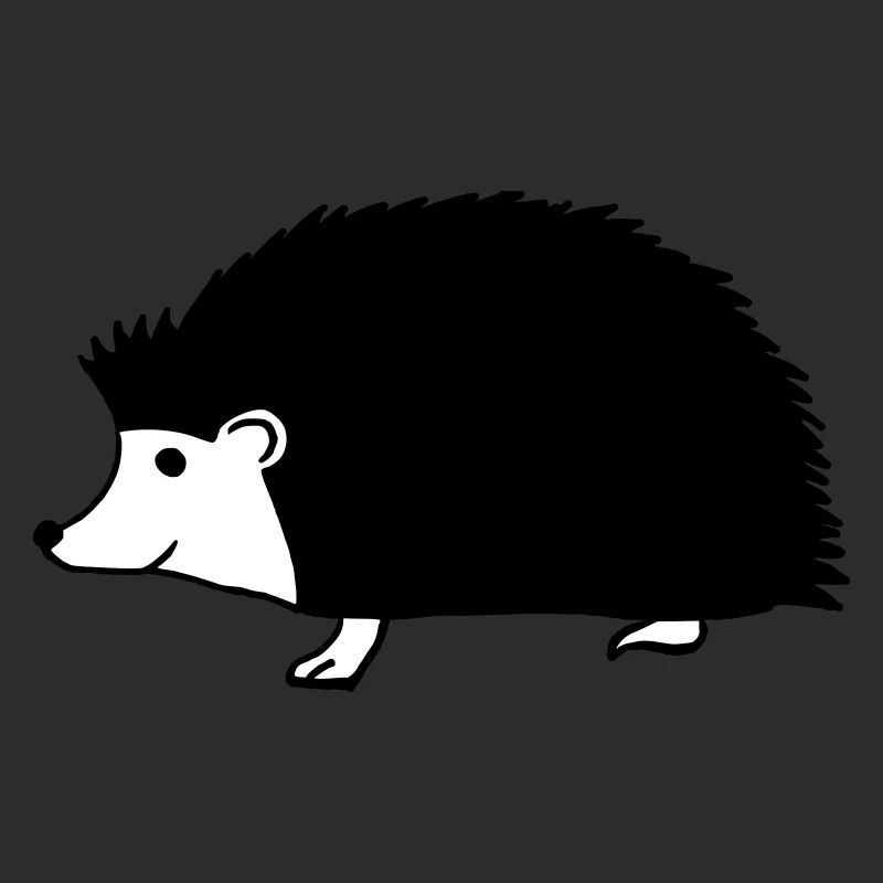 hand drawn hedgehog