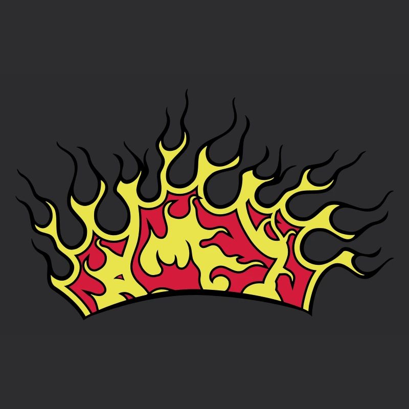 Fire flames crown