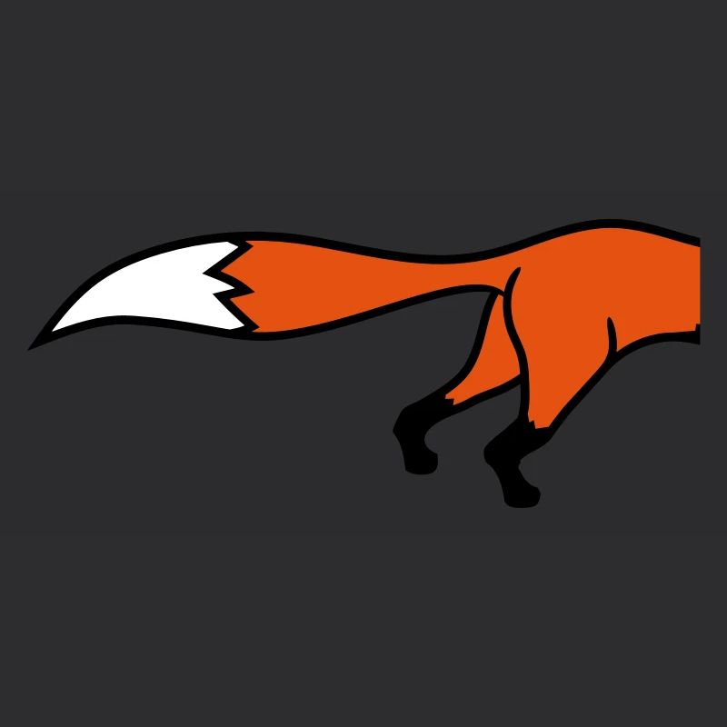 semi backside fox nice design cool cartoon cartoon