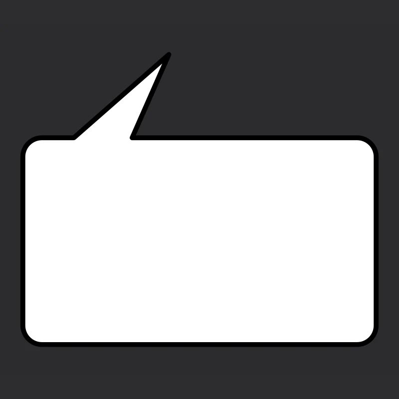 Sprechblase eckig klein 2c