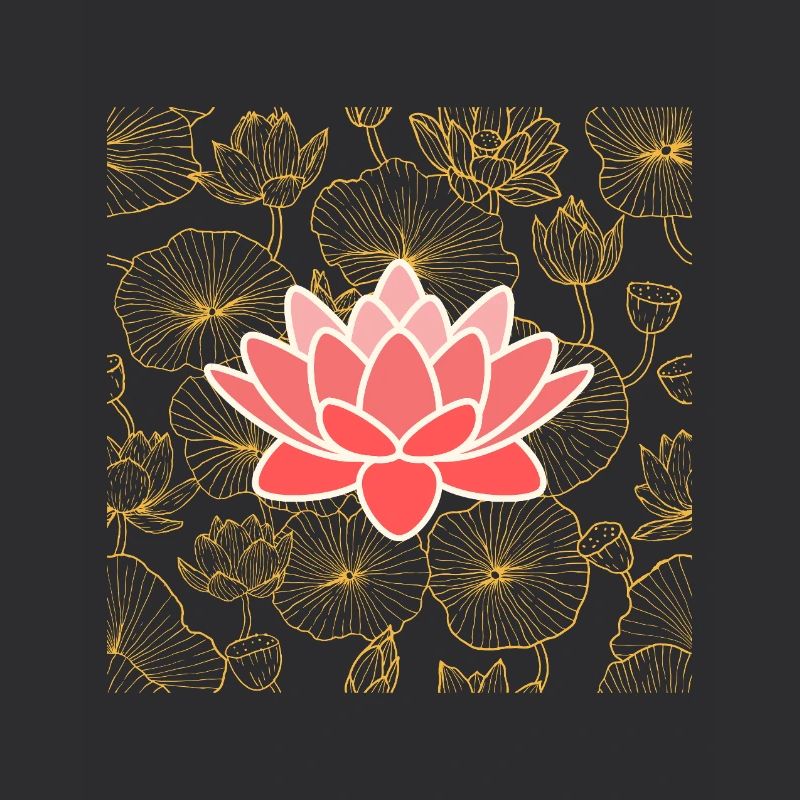 Lotus dans la légèreté - puissance silencieuse visible