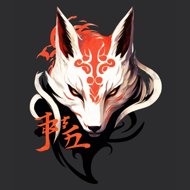 Fuchs Maske Kumiho Japan Kitsune Samurai Anime