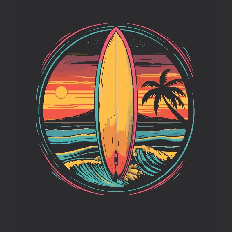 Surfing Artwork