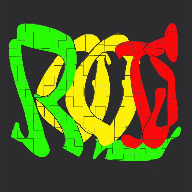 Motif de blocs de couleur Rasta