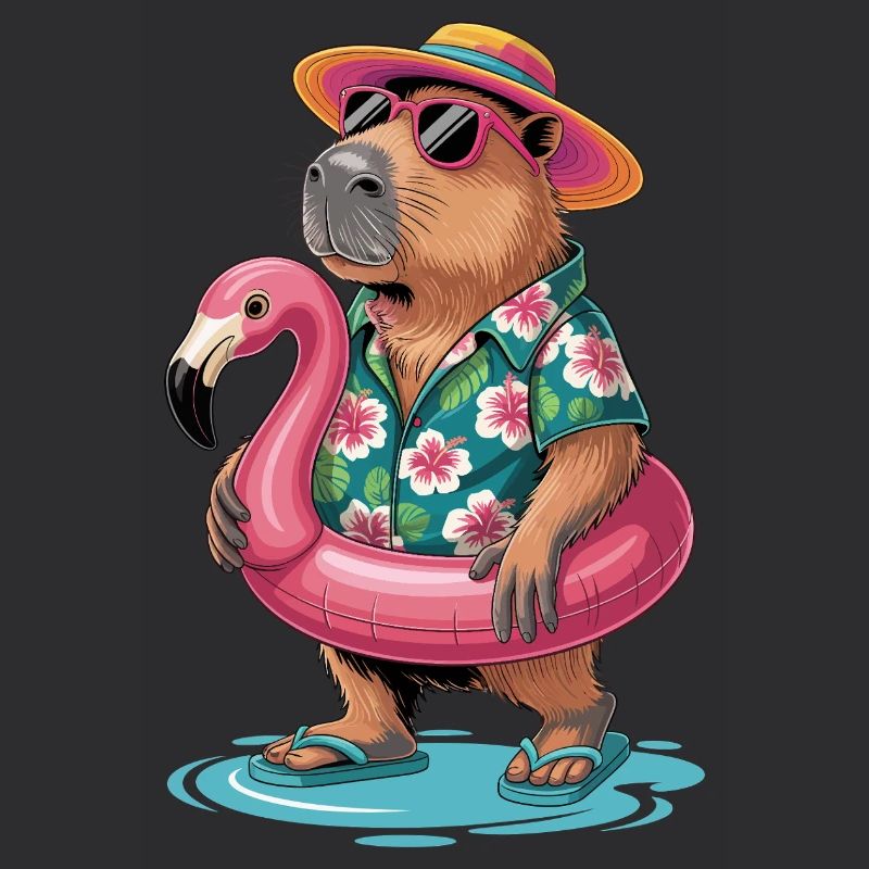 Capybara in den Sommerferien