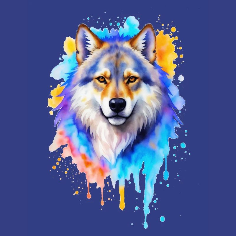 Wolf Aquarell
